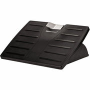Fellowes Office Suites Adjustable Footrest, 30° Tilt, Black/Silver, Adjustable Height, 1 Each