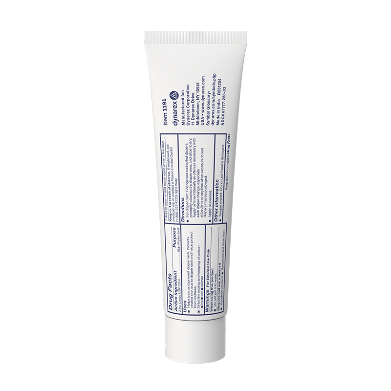 Zinc Oxide Ointment, 2 oz. Tube - 72 Tubes per Case