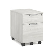 OfficeSource Laminate Mobile Box and File Pedestal - Arcadia White
