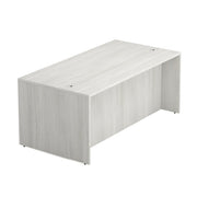 OfficeSource Laminate Desk Shell - 71''W x 36''D - Arcadia White