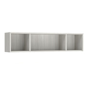 OfficeSource Laminate Open Hutch for U-Leg Desk - 71"W x 15"D - Arcadia White