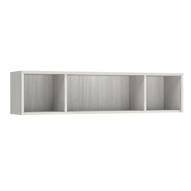 OfficeSource Laminate Open Hutch for U-Leg Desk - 71"W x 15"D - Arcadia White