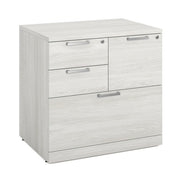 OfficeSource Laminate Lateral Files 31"W Combo Lateral File Cabinet - Arcadia White
