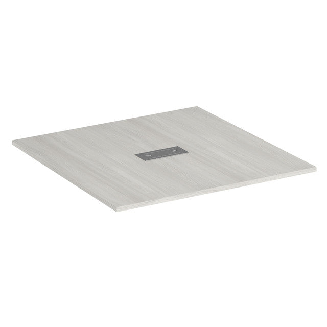 OfficeSource Conference/Multi-Purpose Tables 4' Square Table Top - Requires Base - Arcadia White