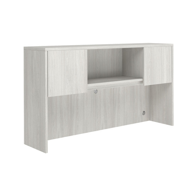 OfficeSource Laminate Open Hutch - 66"W - Arcadia White