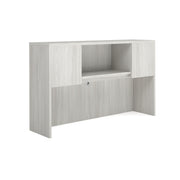 OfficeSource Laminate Open Hutch - 60"W - Arcadia White