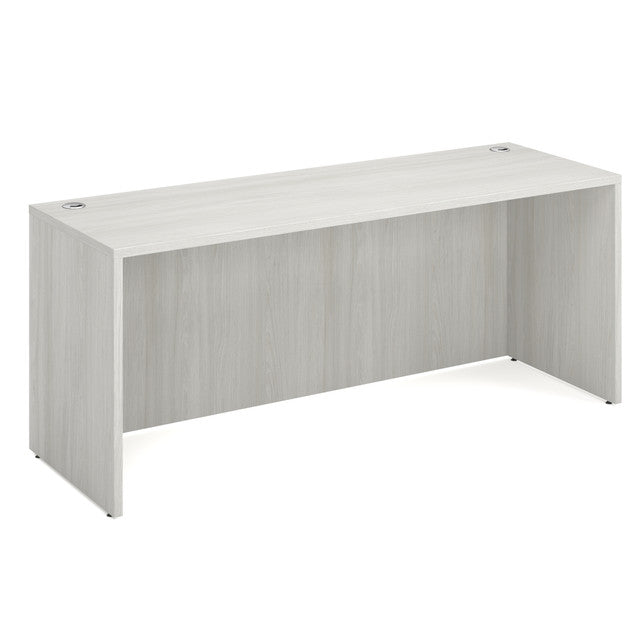 OfficeSource Laminate 71"W Credenza Shell - Arcadia White