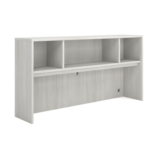 OfficeSource Laminate Open Hutch - 71"W - Arcadia White
