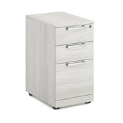 OfficeSource Laminate 3 Drawer Mobile Pedestal - Box/File - Arcadia White