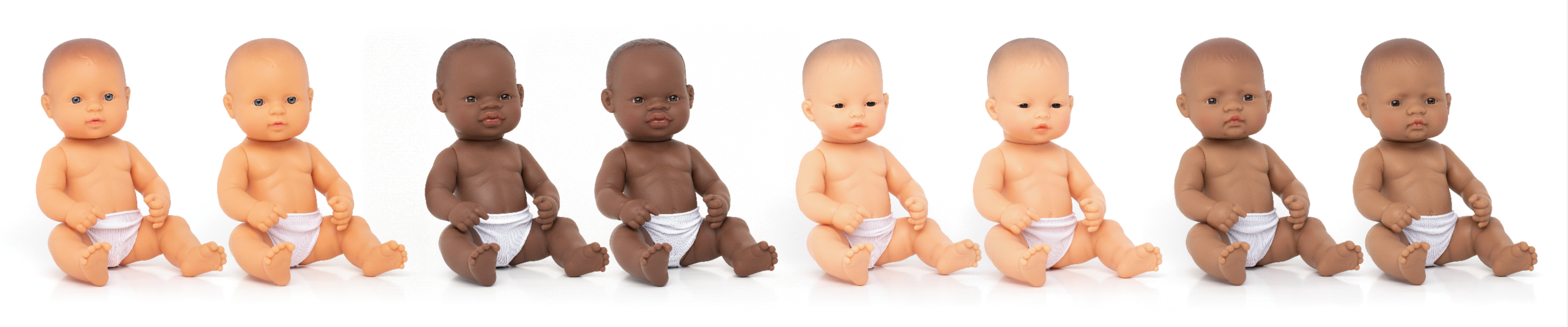 Newborn Baby Dolls Set of 8 (12 5/8")