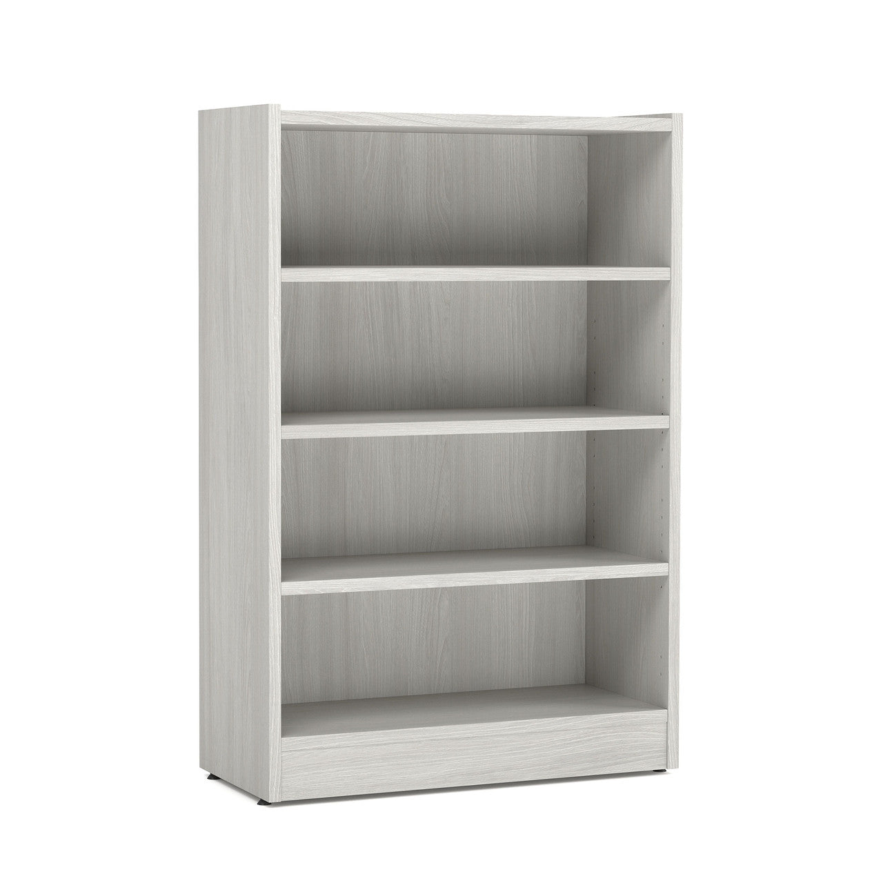 OfficeSource Laminate Bookcase - 4 Shelves - Arcadia White