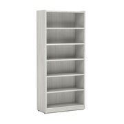 OfficeSource Laminate Bookcase - 6 Shelves - Arcadia White