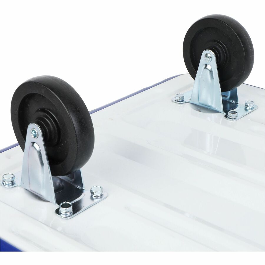 Sparco Folding Platform Truck - Tubular Handle - 330 lb Load Capacity - 4 Casters - 4" Caster Size - Steel, Plastic - 18.13" Width x 29" Depth x 29.50" Height - Gray - 1 Each