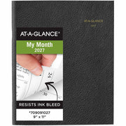 At-A-Glance Executive Padfolio Refill for 70-290 - Large - Julian Dates - Monthly - 13 Month - January 2027 to January 2028 - 1 Month Double Page Layout - 9" x 11" Sheet Size - White Sheet - Stapled - White - Paper - 1 Each