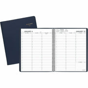 At-A-Glance Appointment Book Planner, Large, Weekly, 13-Month, January 2026-January 2027, 8 1/4" x 11", Wire Bound, Navy Faux Leather Cover, White Sheets, 1 Each