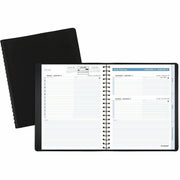 At-A-Glance Action Planner Appointment Book, Medium, Daily, January 2026–December 2026, 8:00 AM–6:00 PM, 1 Day/Page, 6.5" x 8.75", Wire Bound, Black, Simulated Leather, 1 Each