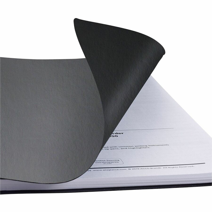 At-A-Glance Action Planner Appointment Book, Medium, Daily, January 2026–December 2026, 8:00 AM–6:00 PM, 1 Day/Page, 6.5" x 8.75", Wire Bound, Black, Simulated Leather, 1 Each