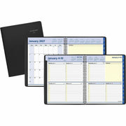 At-A-Glance QuickNotes Appointment Book Planner, Large, Weekly/Monthly, January 2026-December 2026, 8" x 10", Wire Bound, Black Faux Leather Cover, White Sheets, 1 Each