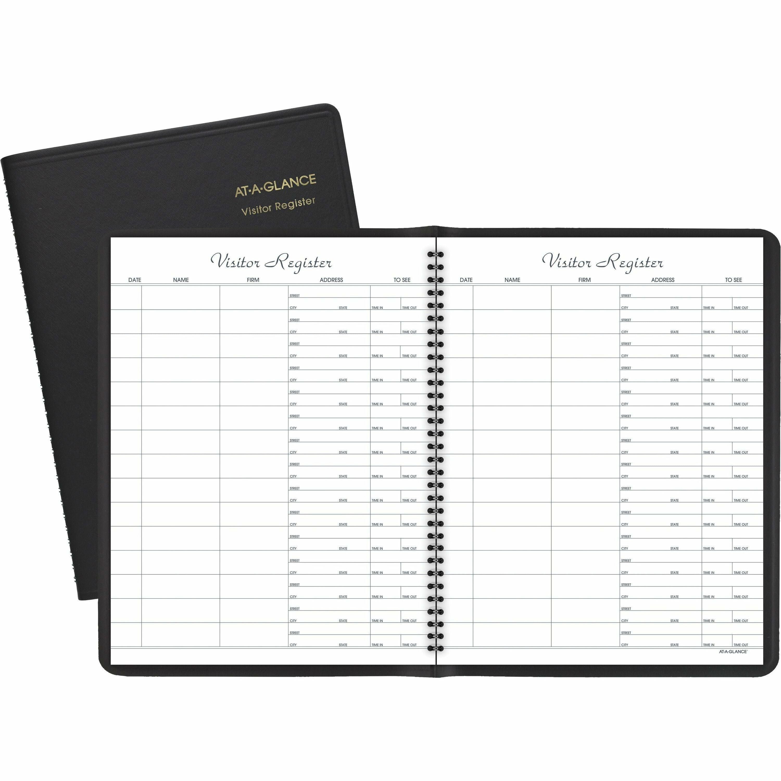 60 Sheet(s) - Wire Bound - 8.50" x 11" Sheet Size - Black - White Sheet(s) - Black Cover - 1 Each