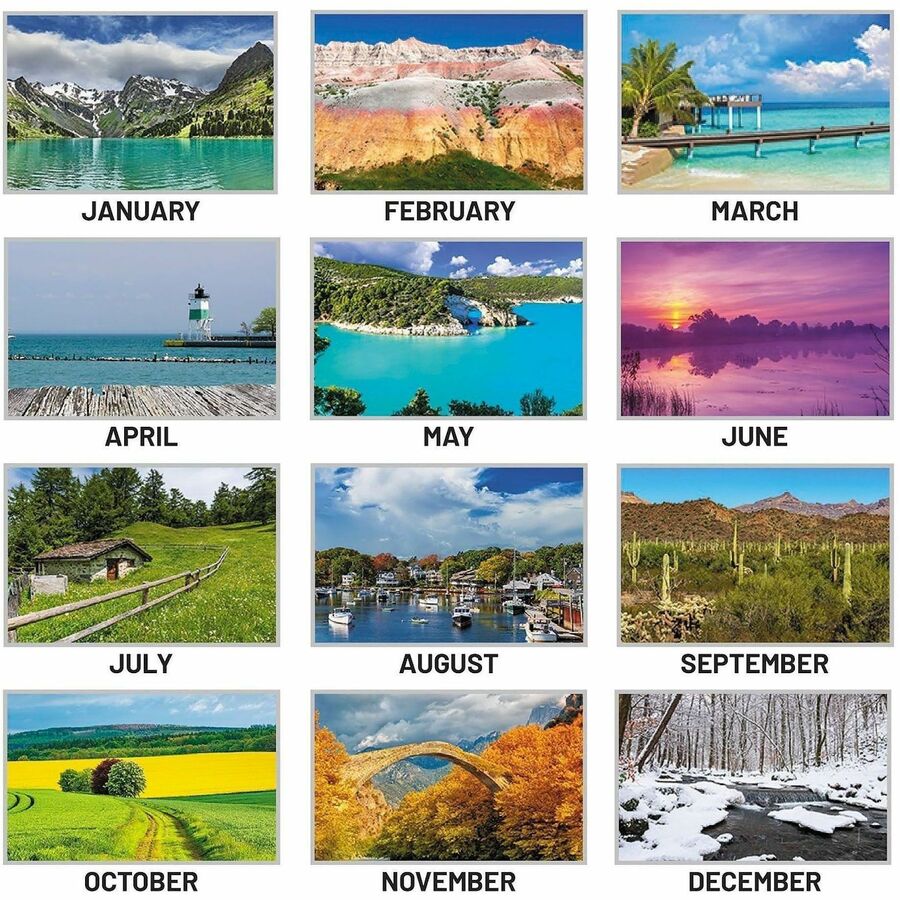 At-A-Glance Scenic 3-Month Wall Calendar