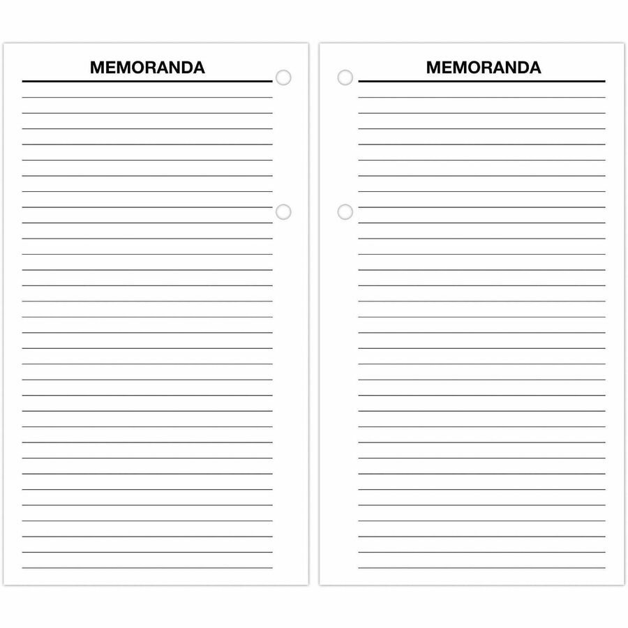 At-A-Glance Loose-Leaf Desk Calendar Refill, Large, Daily, 12 Months (Jan-Dec 2026), 7:00 AM-5:15 PM Quarter-hourly, 1 Day Double Page Layout, 4.5" x 8", White, 1 Each