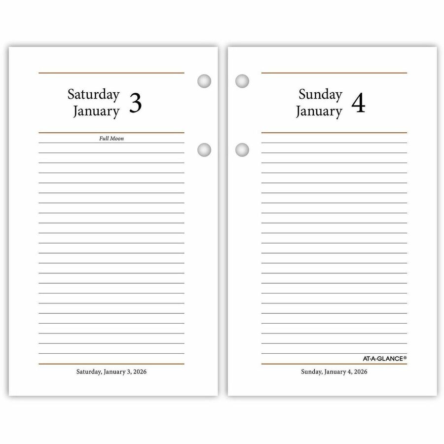 At-A-Glance Photographic Loose-Leaf Desk Calendar Refill