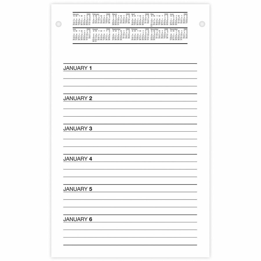 At-A-Glance Pad Style Desk Pad Calendar Refill