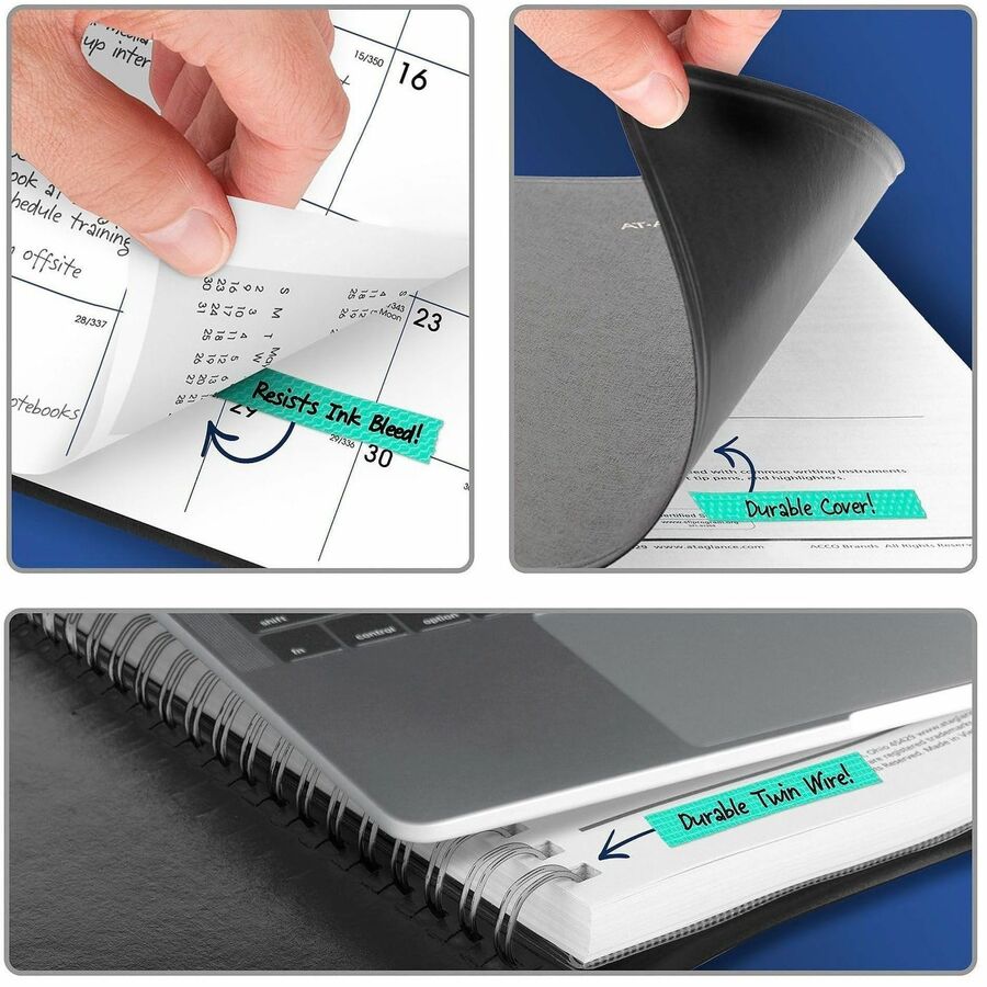 At-A-Glance DayMinder Monthly Planner, Medium, 7" x 8 3/4", Wire Bound, Black Simulated Leather Cover, January 2026-December 2026, 1 Each
