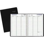 At-A-Glance DayMinder Appointment Book Planner, Large, Weekly, 12 Months (Jan-Dec 2026), 8" x 11", Quarter-Hourly, Wire Bound, Black Simulated Leather Cover, White Bleed Resistant Paper, 1 Each