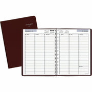 At-A-Glance DayMinder Appointment Book Planner, Large, Weekly, 12-Month, January 2026–December 2026, 8" x 11", Wire Bound, Burgundy Simulated Leather Cover, White Sheets, 1 Each