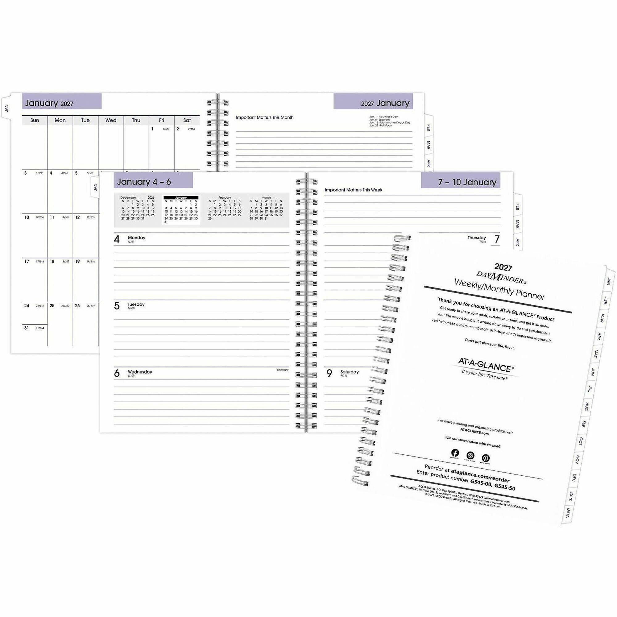 At-A-Glance DayMinder Executive Refill for G545