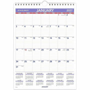 At-A-Glance Wall Calendar, Small, Monthly, January 2026–December 2026, 8" x 11", Wire Bound, White, 1 Each