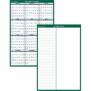 At-A-Glance Vertical Reversible Erasable Wall Calendar, Large, 12-Month, January 2026–December 2026, 24" x 36", White, Blue/Gray, Laminated, 1 Each