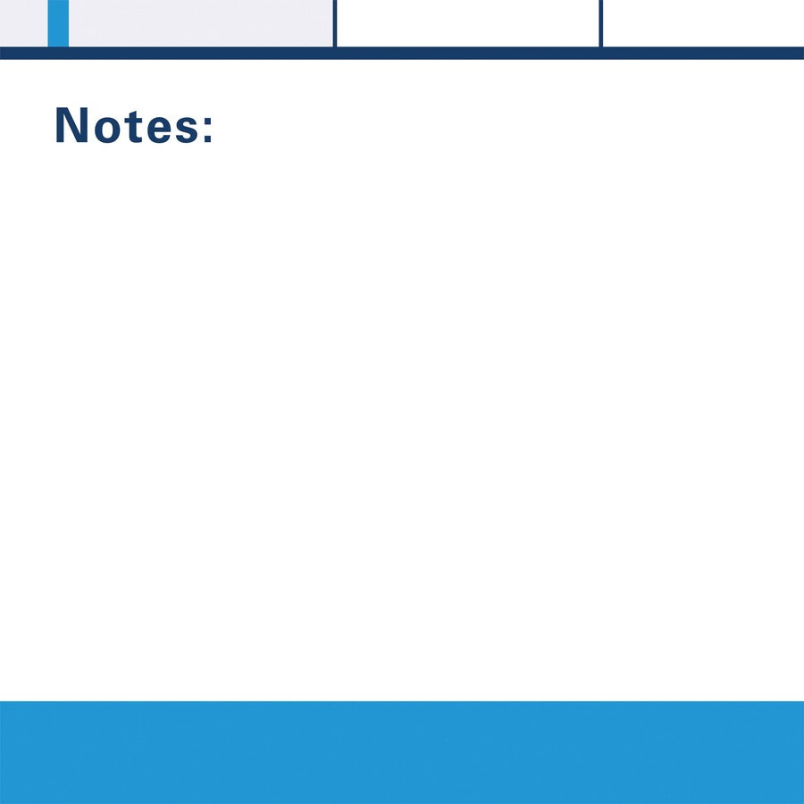 Monthly - 36" x 24" Sheet Size - Blue - Erasable, Laminated - 1 Each