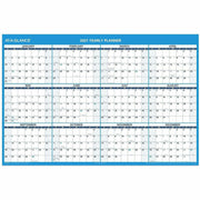 At-A-Glance Horizontal Reversible Erasable Wall Calendar, Extra Large, 48" x 32", 12-Month, January 2026–December 2026, White/Gray, Laminated, 1 Each