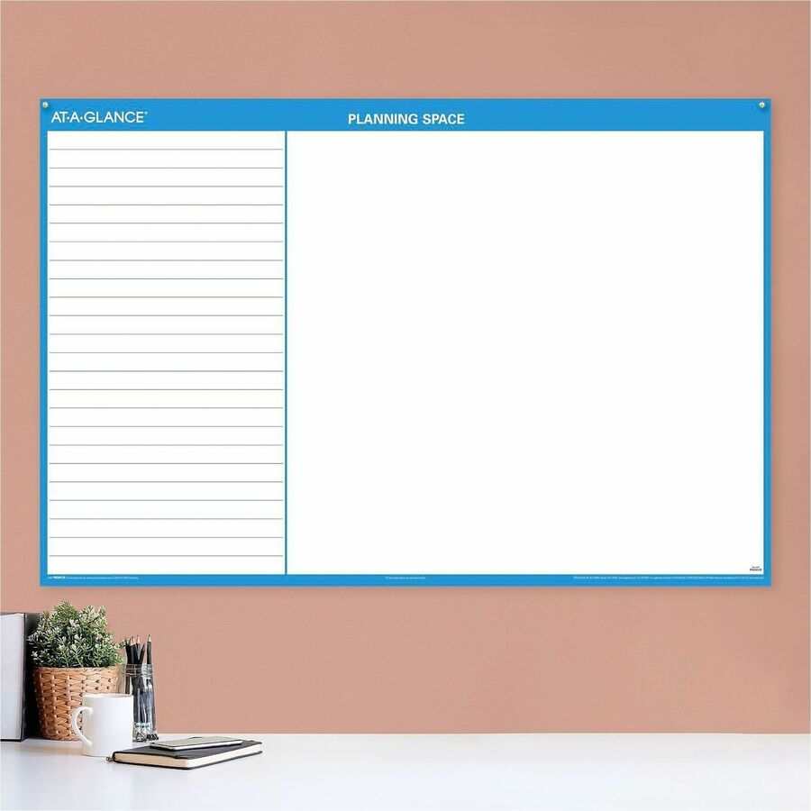 At-A-Glance Horizontal Reversible Erasable Wall Calendar, Extra Large, 48" x 32", 12-Month, January 2026–December 2026, White/Gray, Laminated, 1 Each