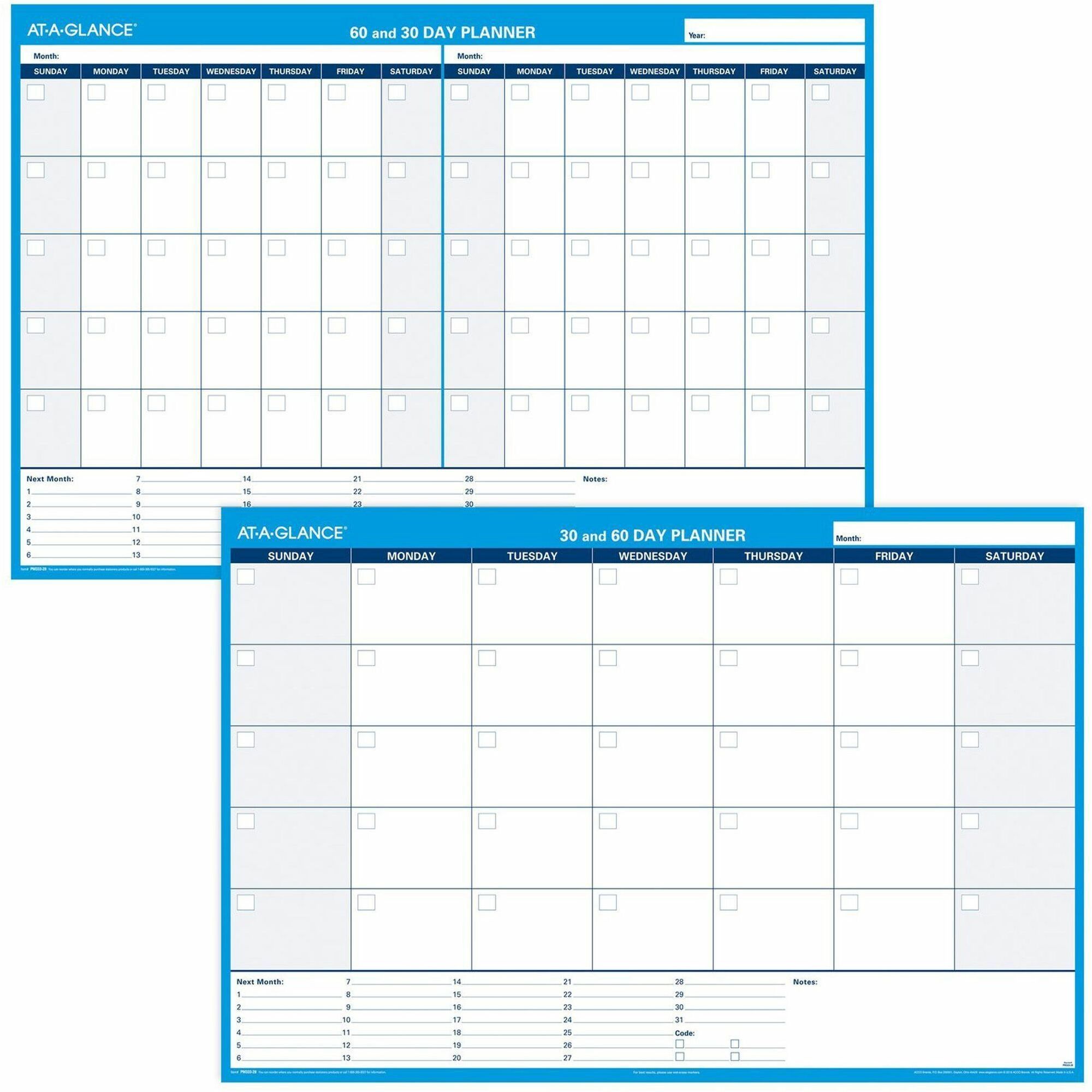 48" x 32" Sheet Size - Blue - Laminated, Erasable - 1 Each