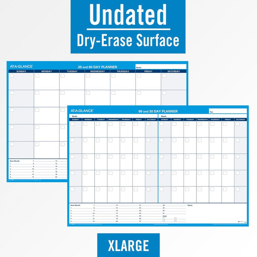 48" x 32" Sheet Size - Blue - Laminated, Erasable - 1 Each