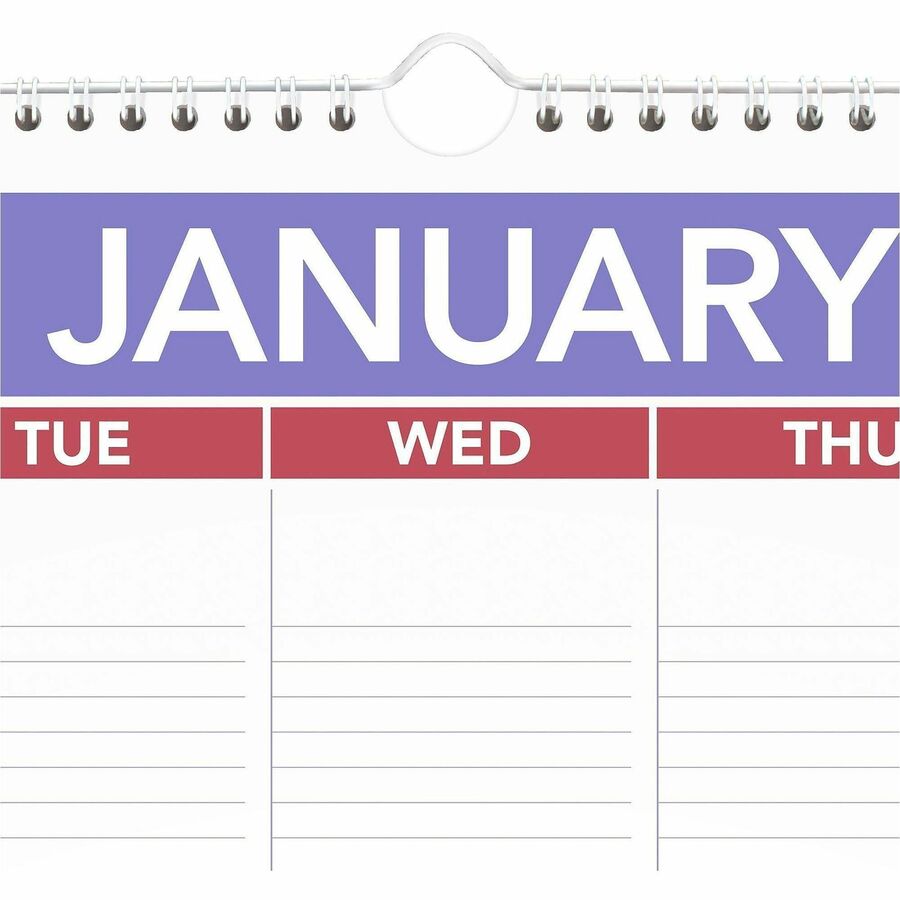 At-A-Glance Wall Calendar, Large, Monthly, 12 Months, January 2026–December 2026, 1 Month Per Page, 20" x 30", White, Wire Bound, Hanging Loop, 1 Each
