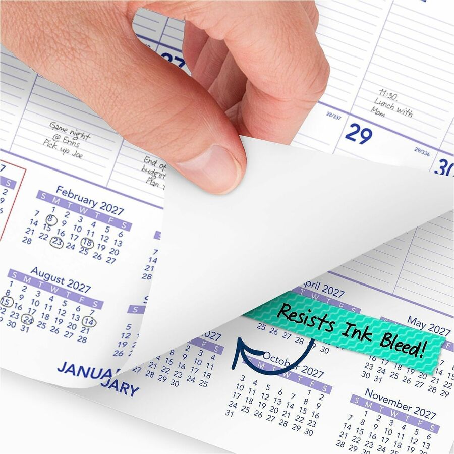 At-A-Glance Wall Calendar, Large, Monthly, 12 Months, January 2026–December 2026, 1 Month Per Page, 20" x 30", White, Wire Bound, Hanging Loop, 1 Each