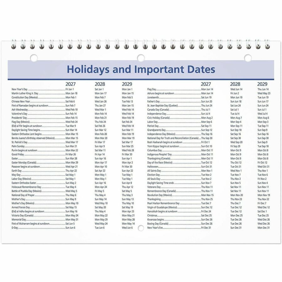 At-A-Glance QuickNotes Desk Wall Calendar