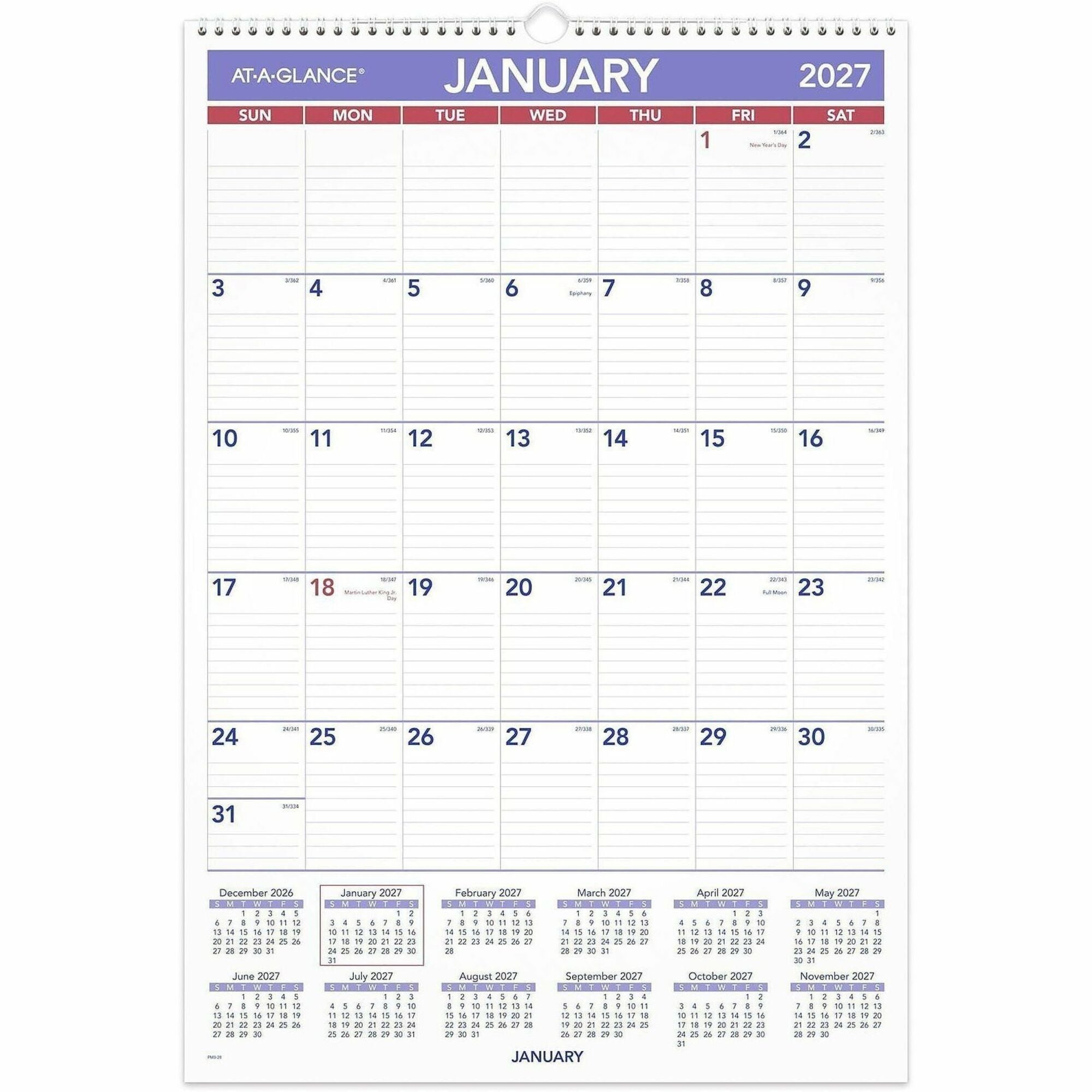 At-A-Glance Erasable Wall Calendar