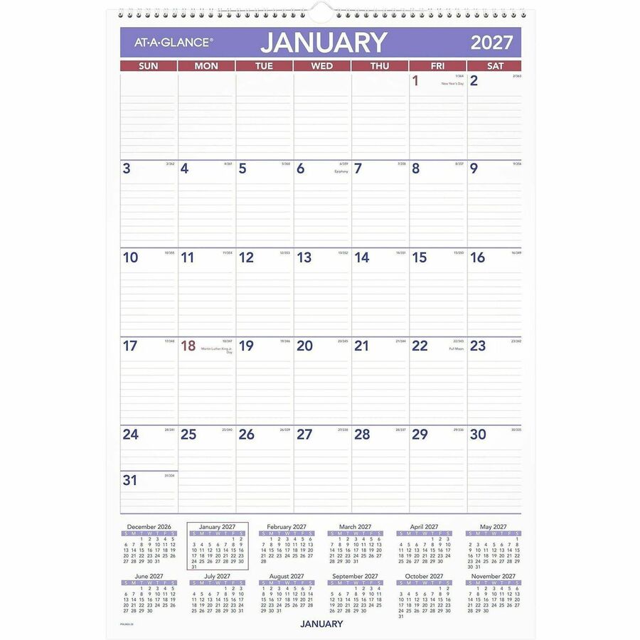 At-A-Glance Erasable Wall Calendar