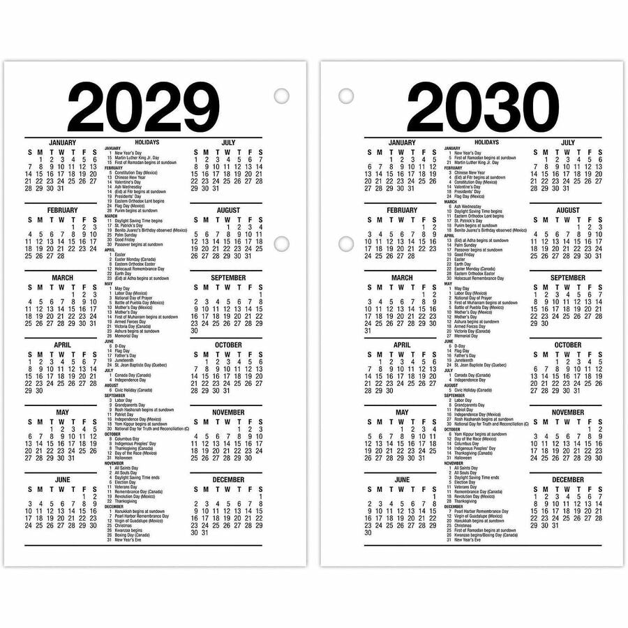 Standard - Julian Dates - Daily - 12 Month - January 2026 to December 2026 - 1 Day Double Page Layout - 3 1/2" x 6" Sheet Size - White Sheet - Desktop - White - Flexible, Reference Calendar - 1 Each
