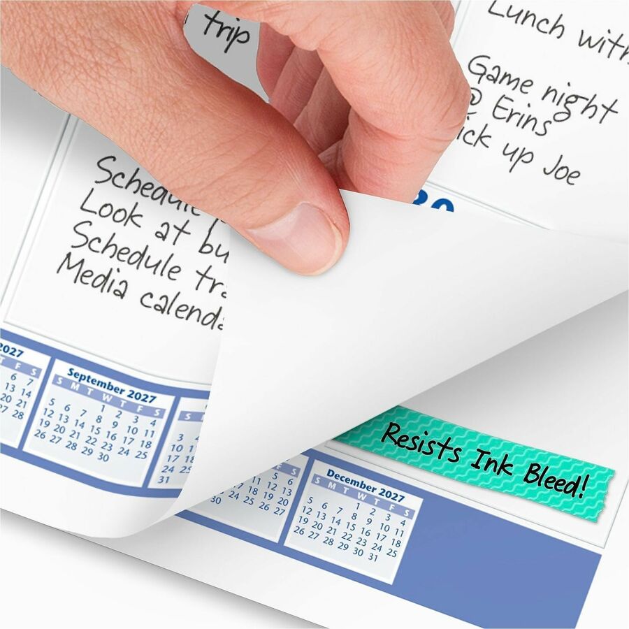 At-A-Glance Desk Pad Calendar - Standard - Julian Dates - Monthly - 12 Month - January 2026 to December 2026 - 1 Month Single Page Layout - 21 3/4" x 17" Sheet Size - White Sheet - Headband - Desk Pad - Blue, Gray, White - Poly, Paper - 1 Each
