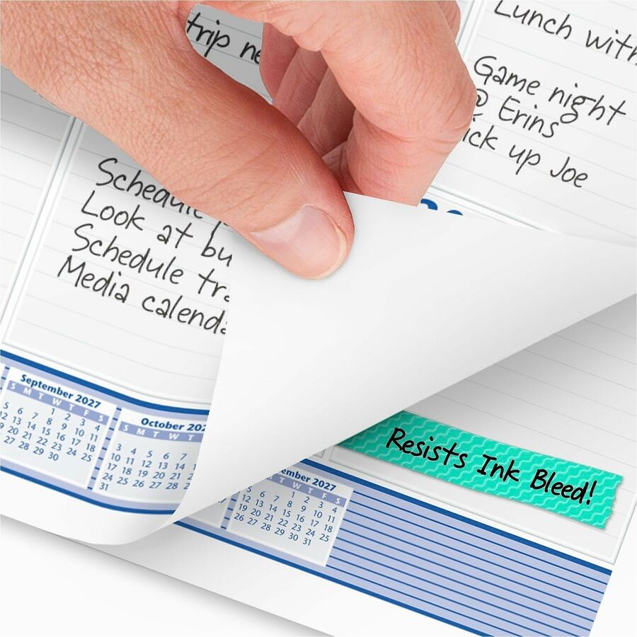 At-A-Glance Desk Pad Calendar, Large, Monthly, January 2026–December 2026, 19" x 24", 1 Each, Blue/Gray/White, Poly/Paper