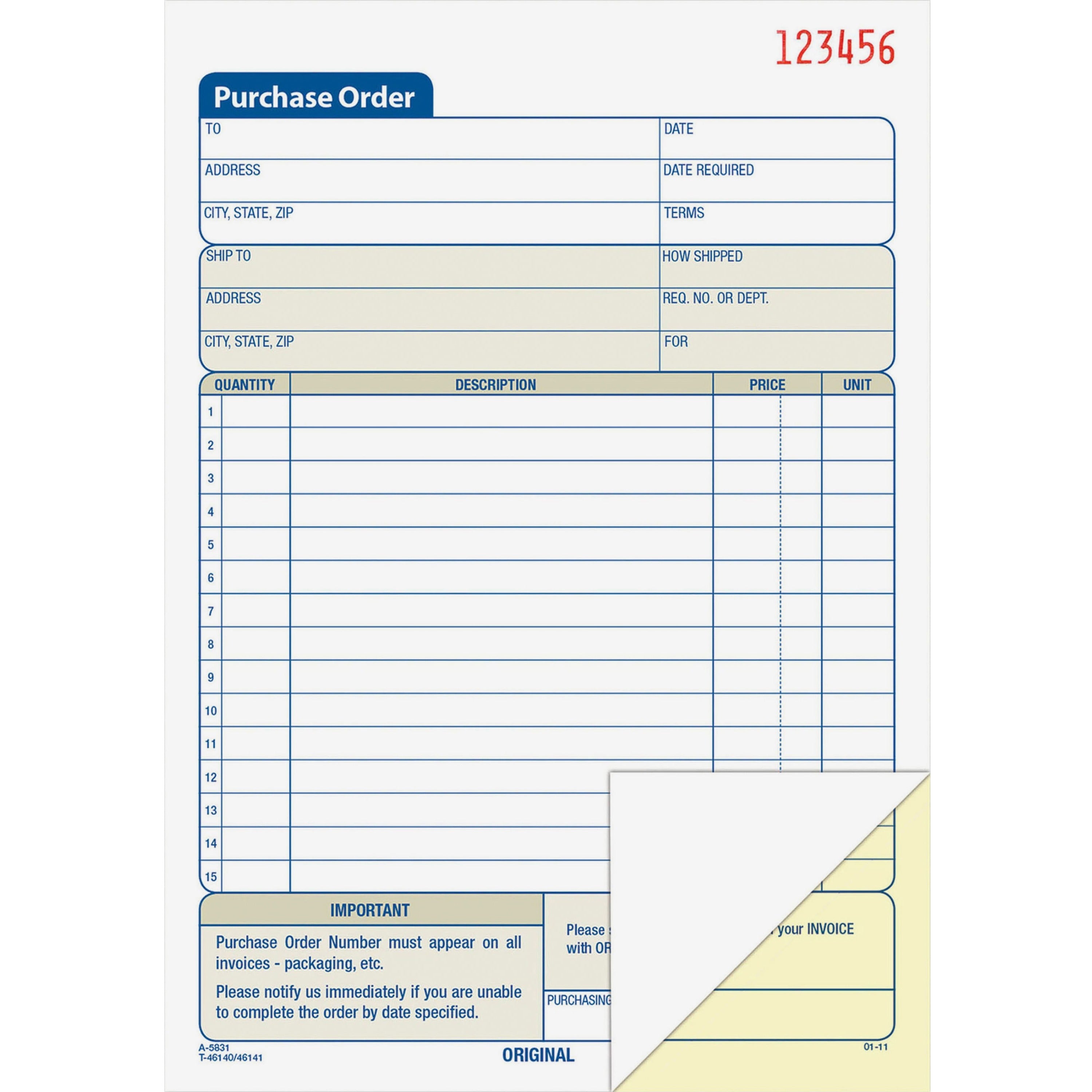 Tape Bound - 2 Part - Carbonless Copy - 5.56" x 8.43" Sheet Size - 2 x Holes - White, Canary - Assorted Sheet(s) - 1 Each