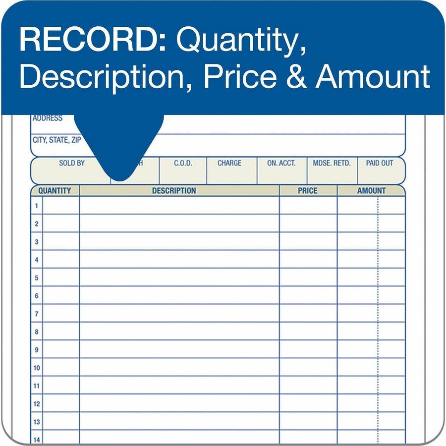 Adams Carbonless 3-part Sales Order Books - 50 Sheet(s) - 3 Part - Carbonless Copy - 5.56" x 8.43" Sheet Size - White, Canary, Pink - Assorted Sheet(s) - 1 Each