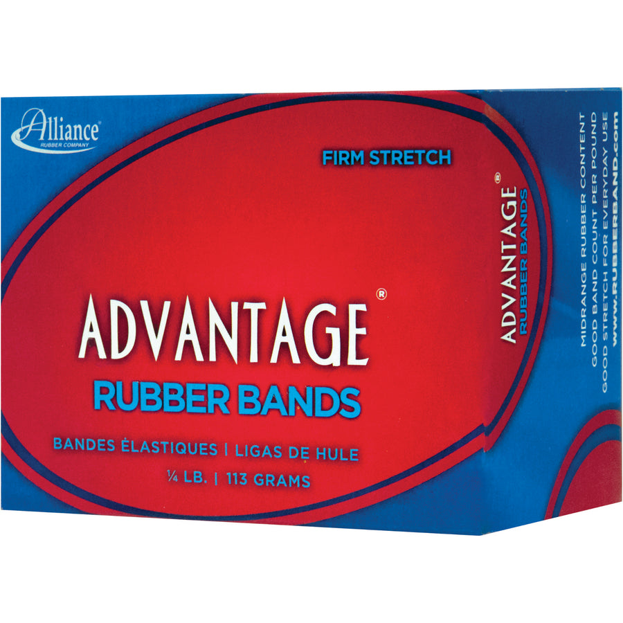 Alliance Rubber Advantage Rubber Bands - Size: #19 - 3.5" Length x 0.1" Width - Stretchable, Elastic - Natural Crepe - 1 Box