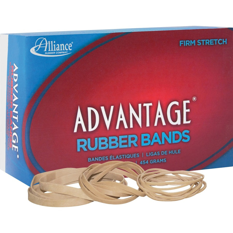 Alliance Rubber Advantage Rubber Bands - Size: #54 - Stretchable, Elastic - Natural Crepe - 1 Box
